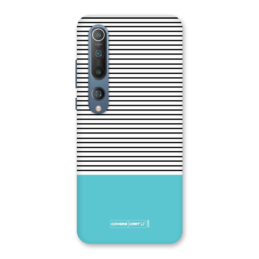 Deep Sky Blue Stripes Back Case for Mi 10