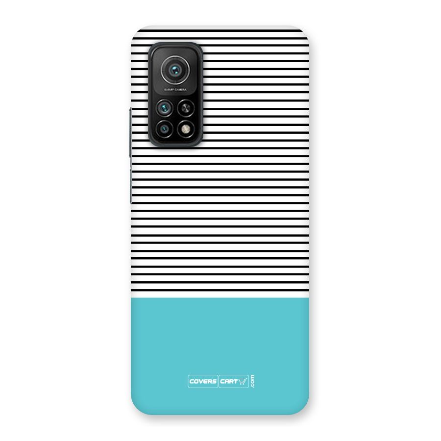 Deep Sky Blue Stripes Back Case for Mi 10T 5G