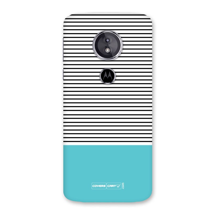 Deep Sky Blue Stripes Back Case for Moto E5