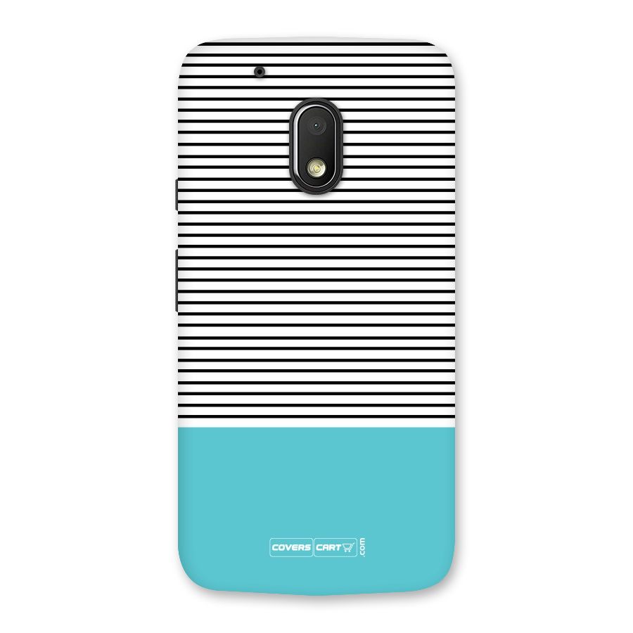 Deep Sky Blue Stripes Back Case for Moto G4 Play
