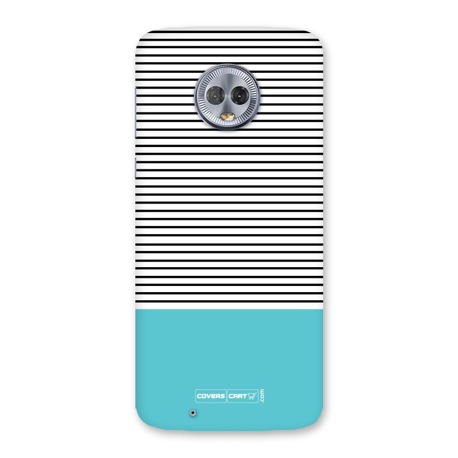 Deep Sky Blue Stripes Back Case for Moto G6