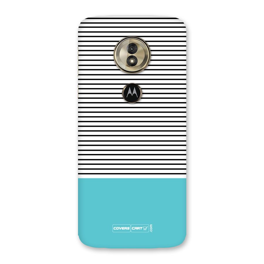 Deep Sky Blue Stripes Back Case for Moto G6 Play