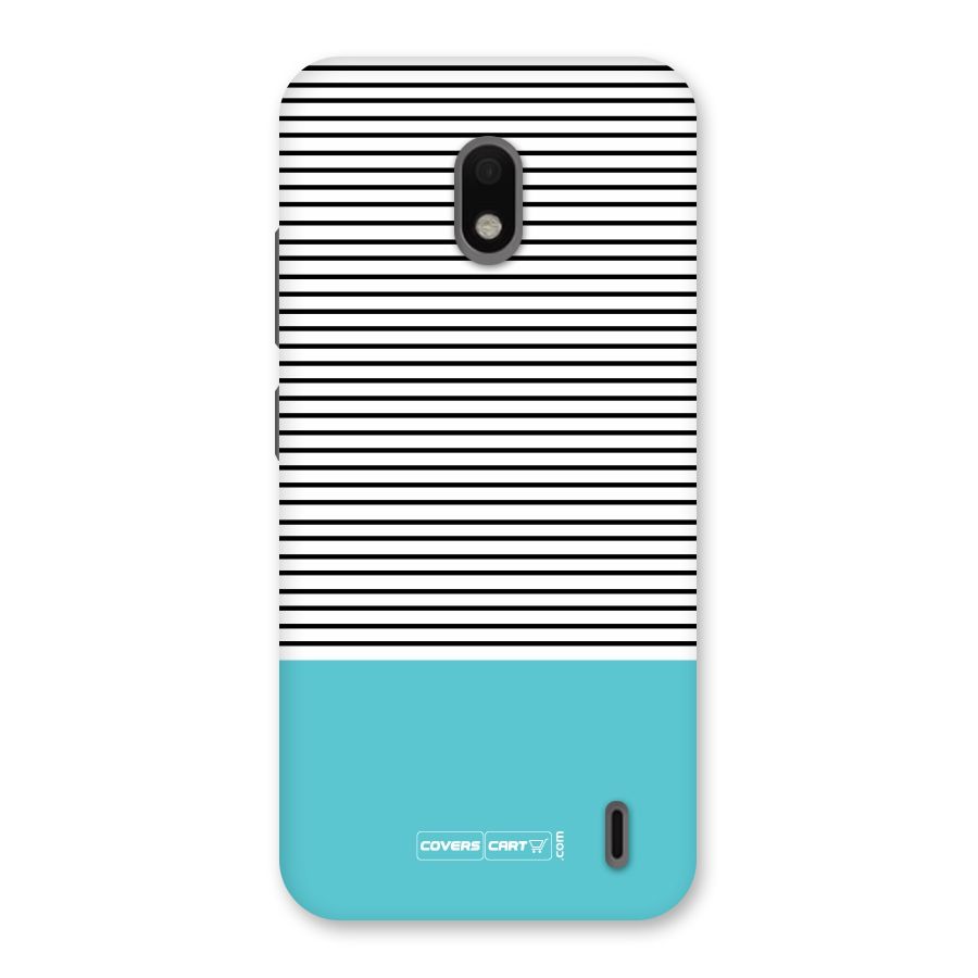 Deep Sky Blue Stripes Back Case for Nokia 2.2