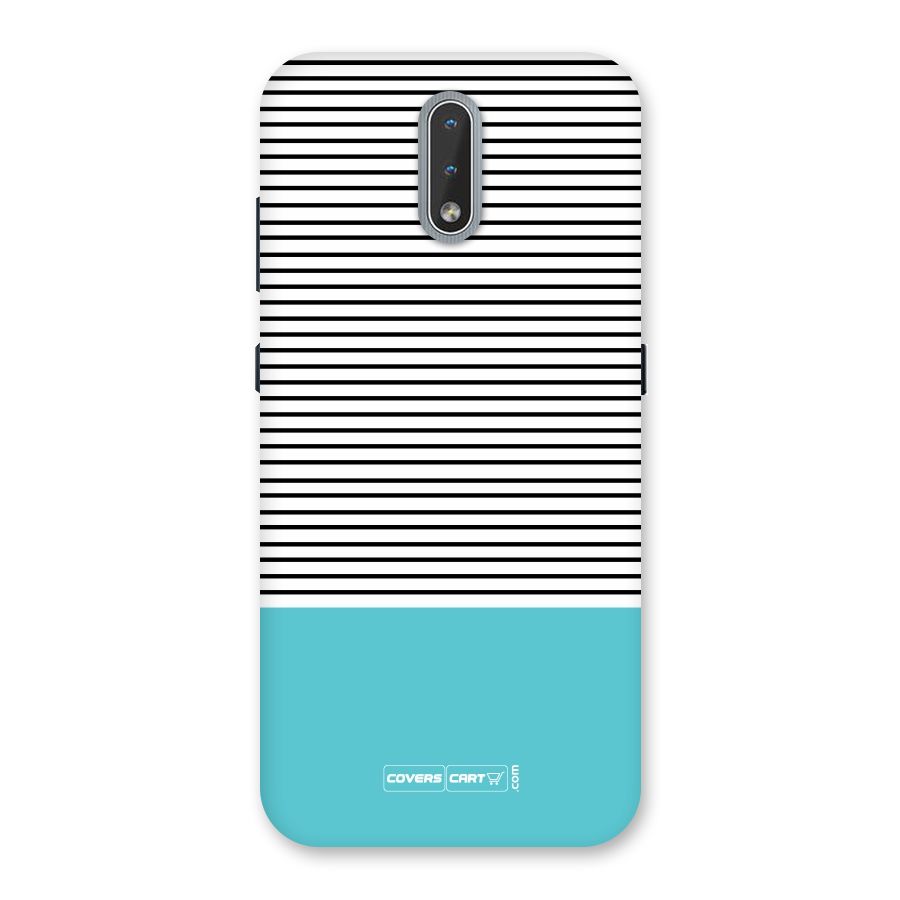 Deep Sky Blue Stripes Back Case for Nokia 2.3
