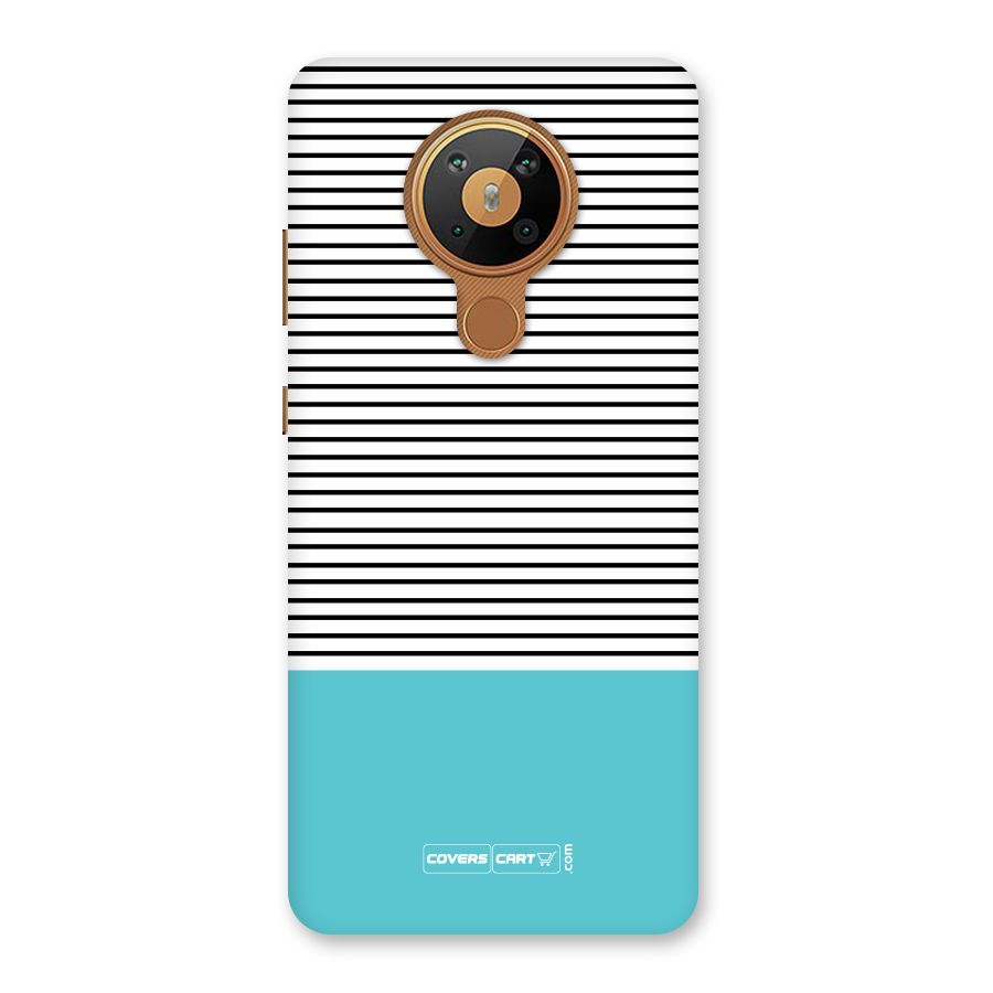 Deep Sky Blue Stripes Back Case for Nokia 5.3