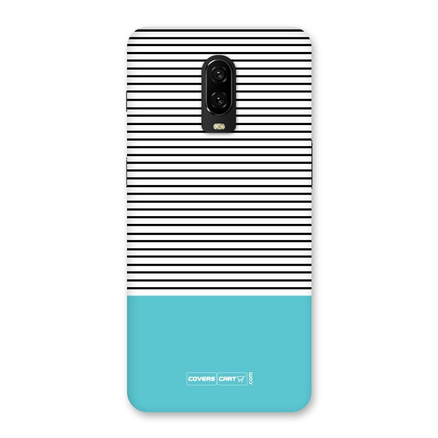 Deep Sky Blue Stripes Back Case for OnePlus 6T