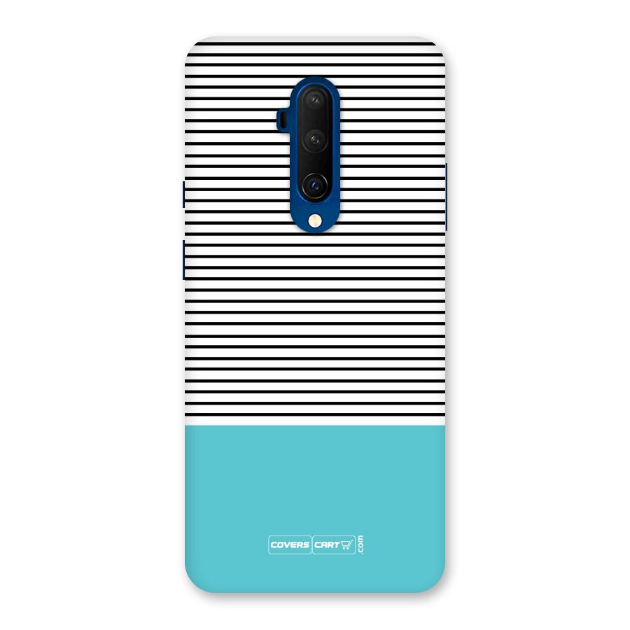 Deep Sky Blue Stripes Back Case for OnePlus 7T Pro