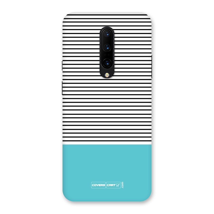 Deep Sky Blue Stripes Back Case for OnePlus 7 Pro