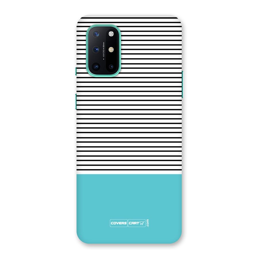 Deep Sky Blue Stripes Back Case for OnePlus 8T