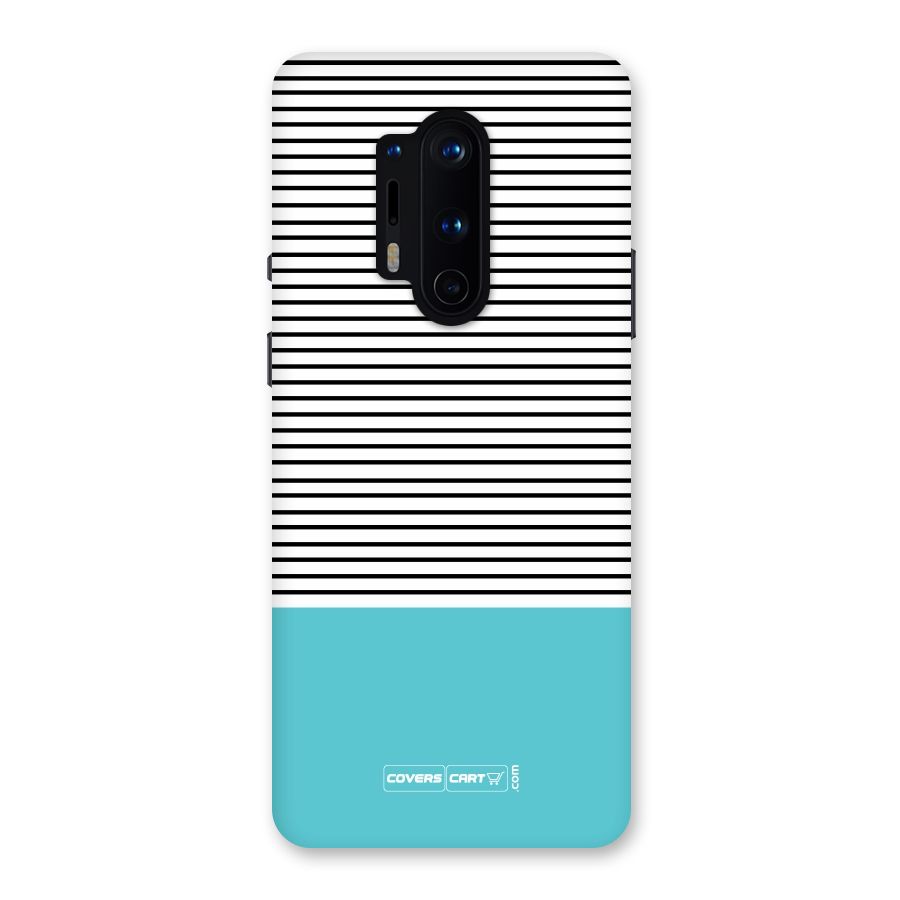Deep Sky Blue Stripes Back Case for OnePlus 8 Pro