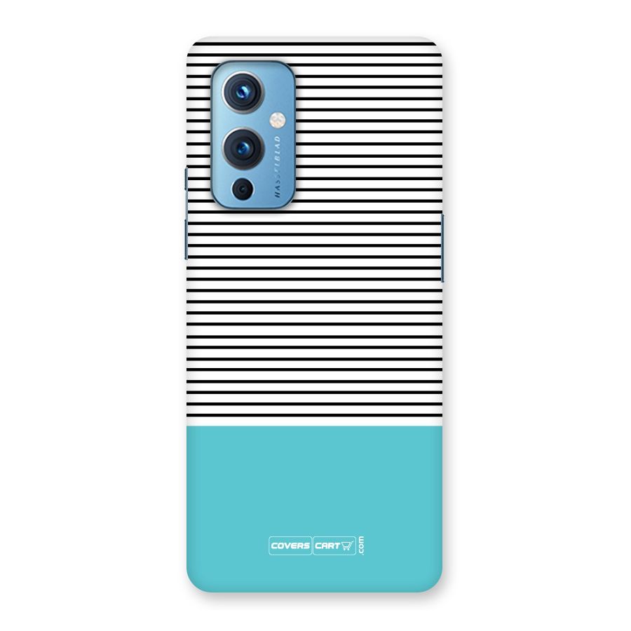 Deep Sky Blue Stripes Back Case for OnePlus 9