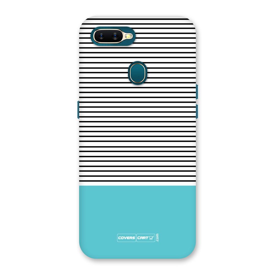 Deep Sky Blue Stripes Back Case for Oppo A11k