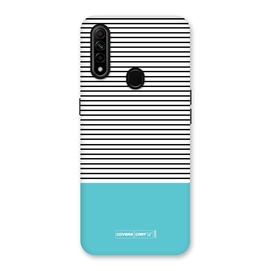 Deep Sky Blue Stripes Back Case for Oppo A31
