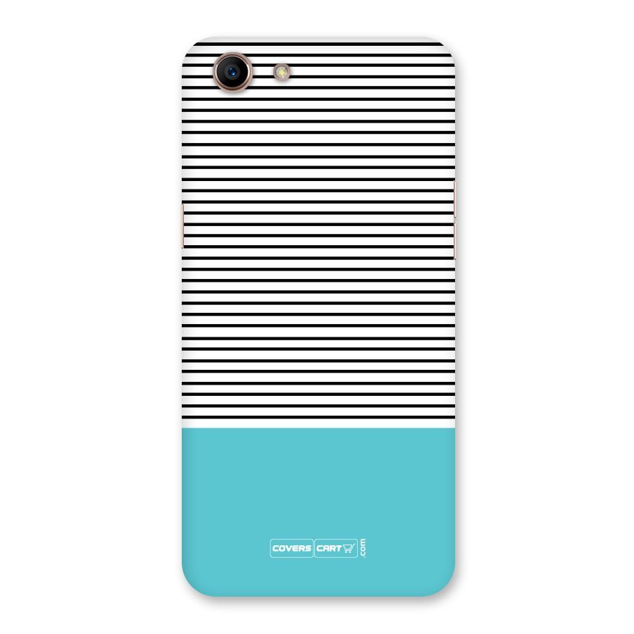 Deep Sky Blue Stripes Back Case for Oppo A83 (2018)