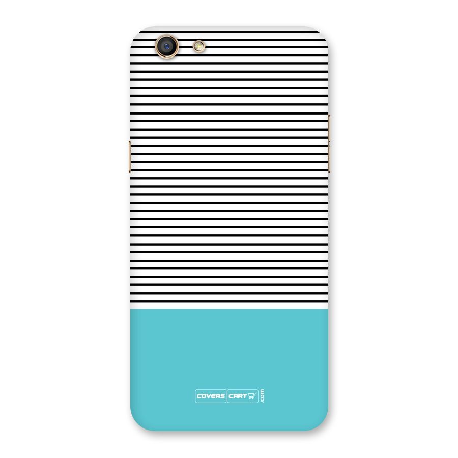 Deep Sky Blue Stripes Back Case for Oppo F3
