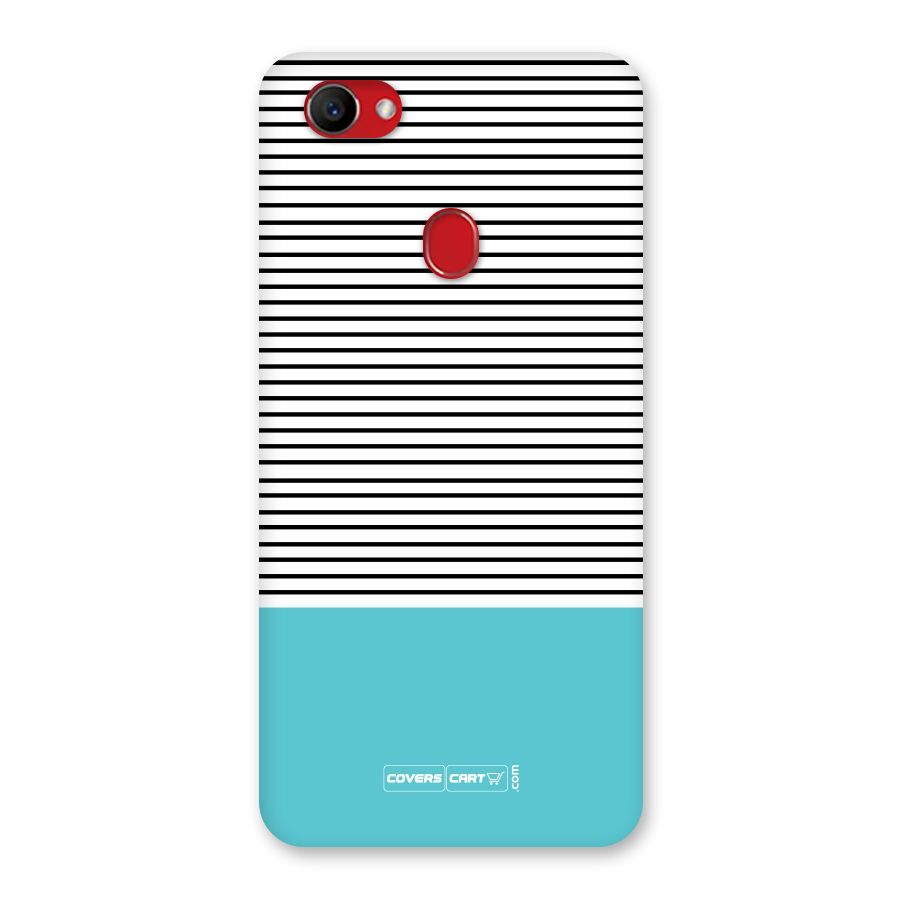Deep Sky Blue Stripes Back Case for Oppo F7