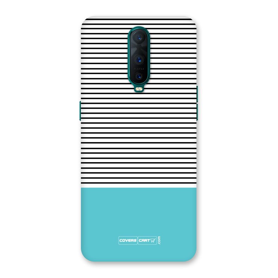 Deep Sky Blue Stripes Back Case for Oppo R17 Pro