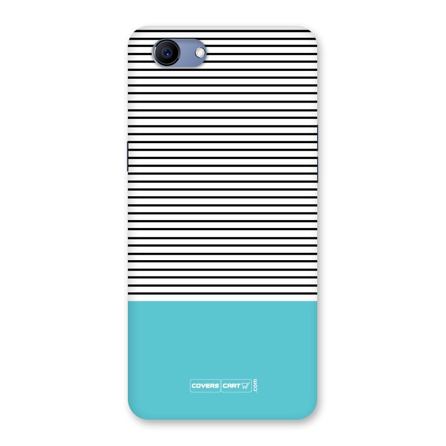 Deep Sky Blue Stripes Back Case for Oppo Realme 1