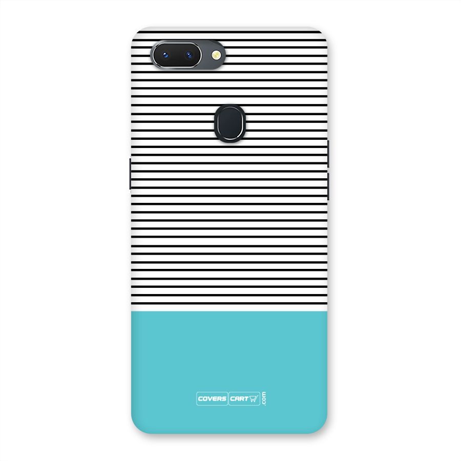 Deep Sky Blue Stripes Back Case for Oppo Realme 2