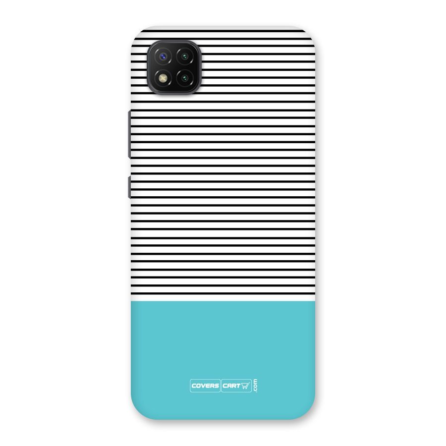 Deep Sky Blue Stripes Back Case for Poco C3