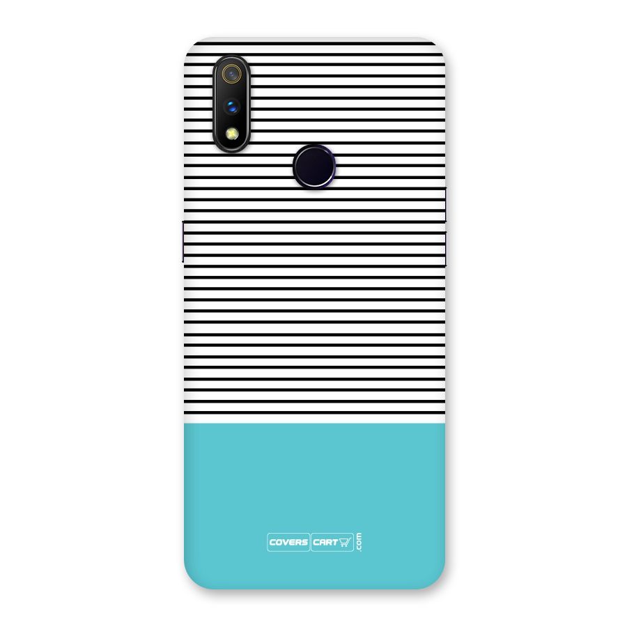 Deep Sky Blue Stripes Back Case for Realme 3 Pro