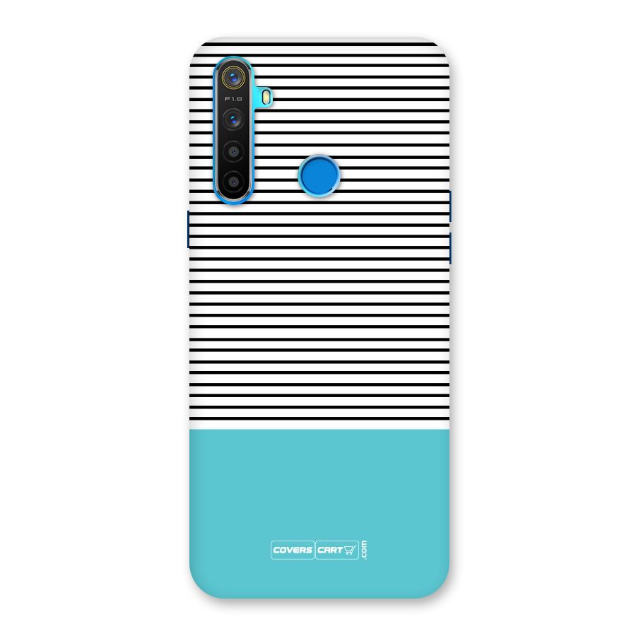 Deep Sky Blue Stripes Back Case for Realme 5