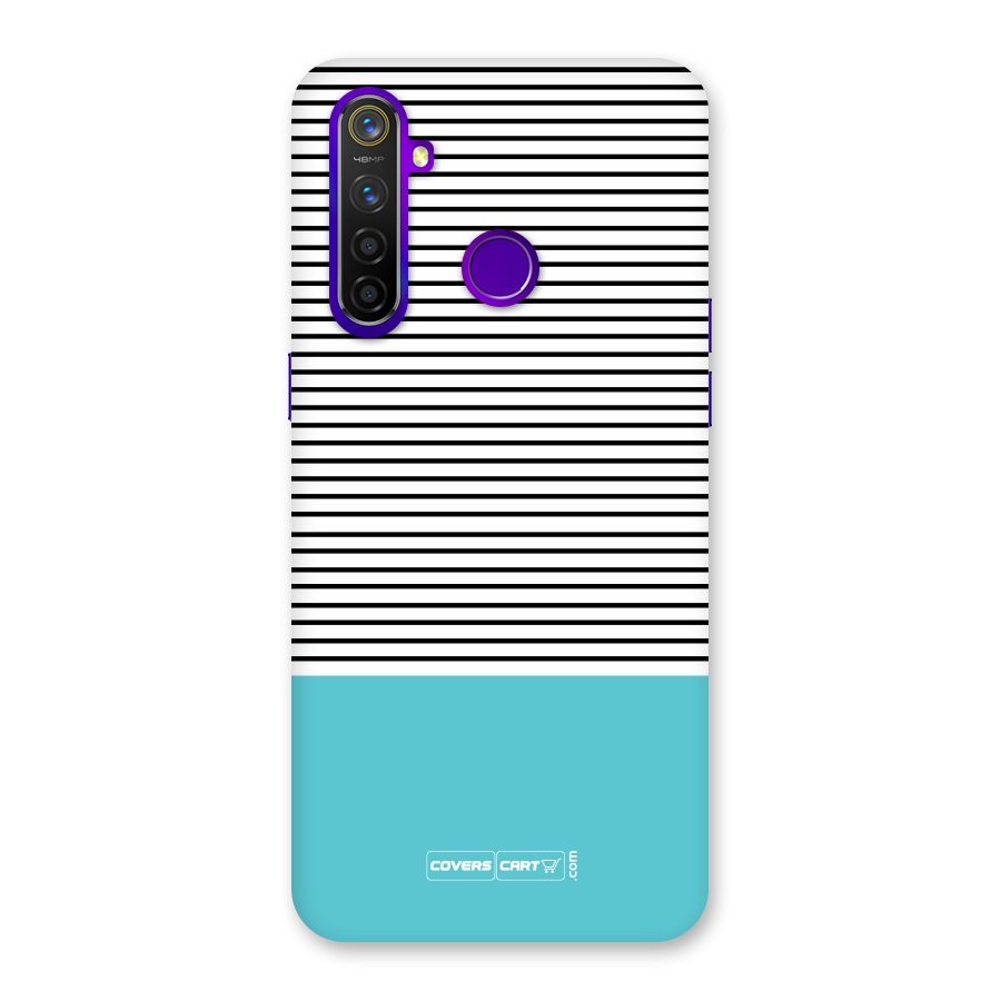 Deep Sky Blue Stripes Back Case for Realme 5 Pro