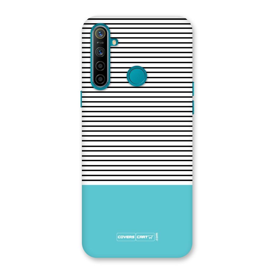Deep Sky Blue Stripes Back Case for Realme 5i