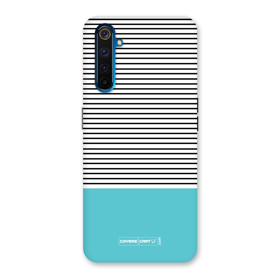 Deep Sky Blue Stripes Back Case for Realme 6 Pro