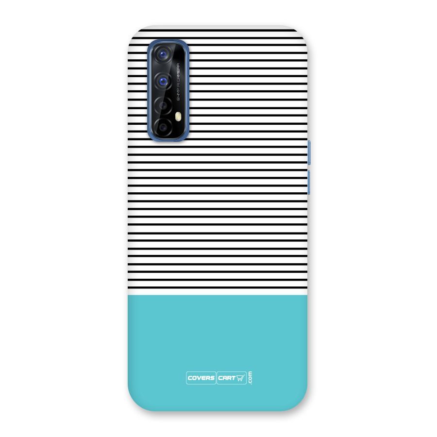 Deep Sky Blue Stripes Back Case for Realme 7