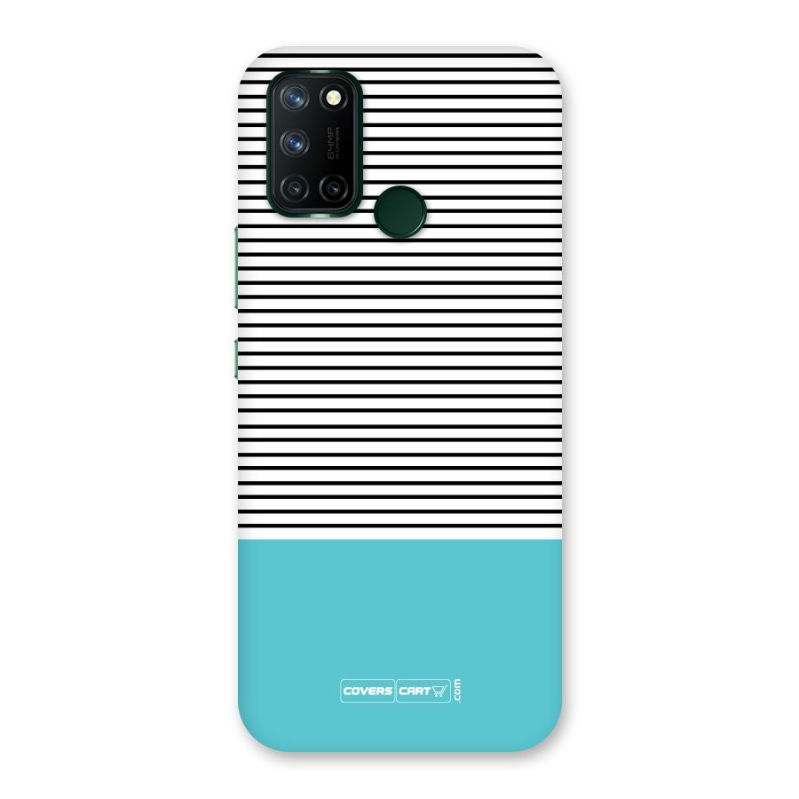 Deep Sky Blue Stripes Back Case for Realme 7i