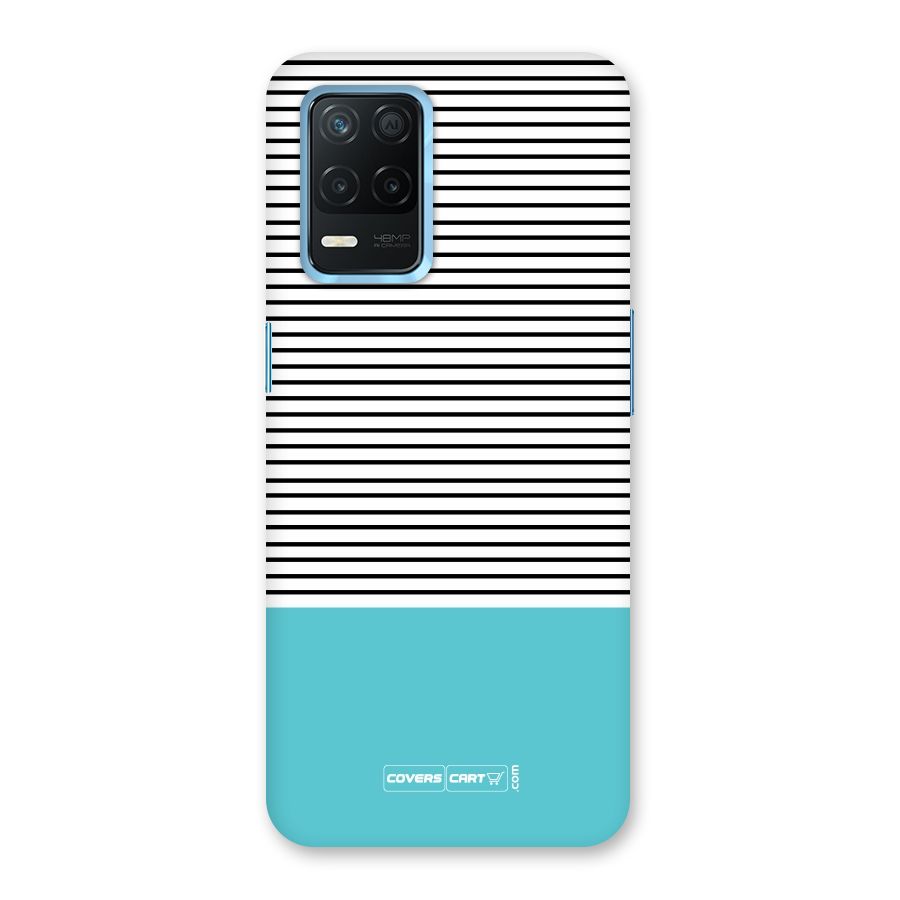 Deep Sky Blue Stripes Back Case for Realme 8s 5G