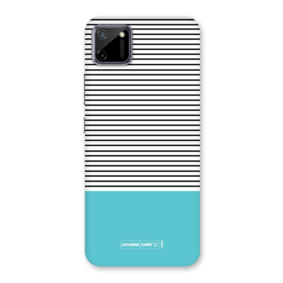 Deep Sky Blue Stripes Back Case for Realme C11