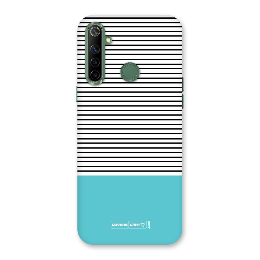 Deep Sky Blue Stripes Back Case for Realme Narzo 10
