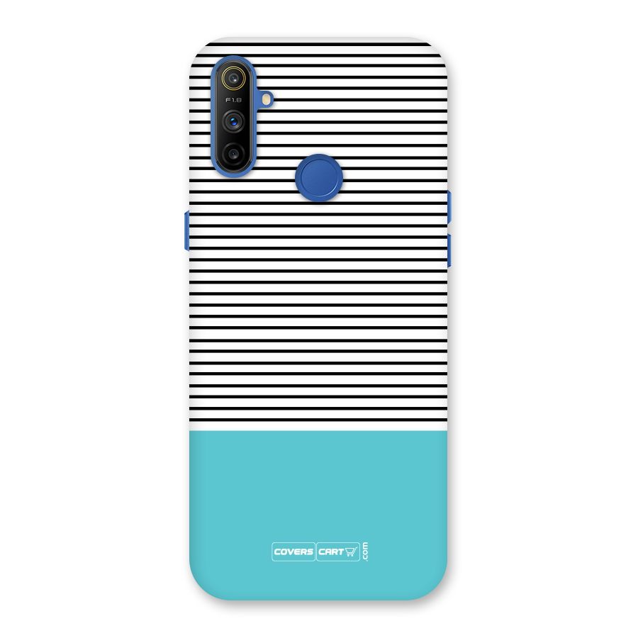 Deep Sky Blue Stripes Back Case for Realme Narzo 10A