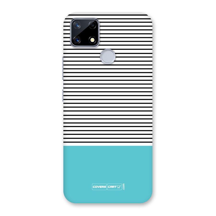 Deep Sky Blue Stripes Back Case for Realme Narzo 20