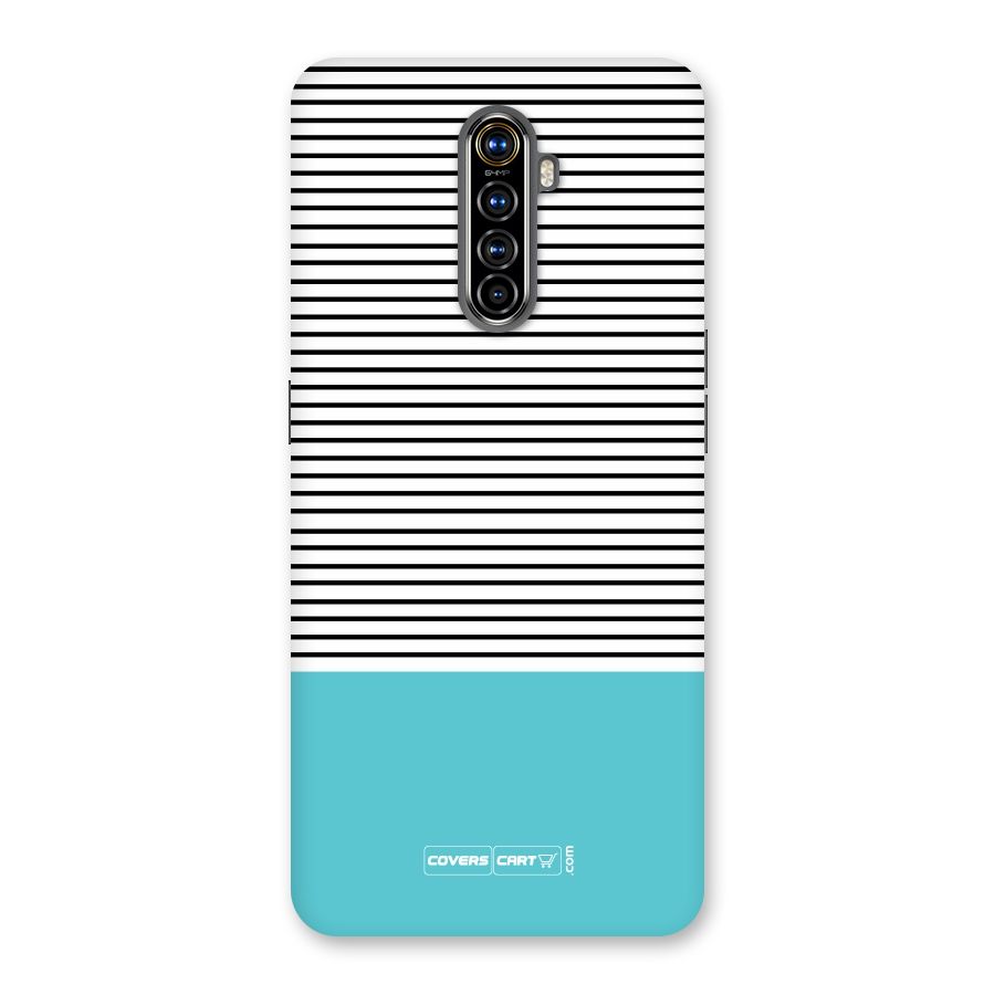 Deep Sky Blue Stripes Back Case for Realme X2 Pro