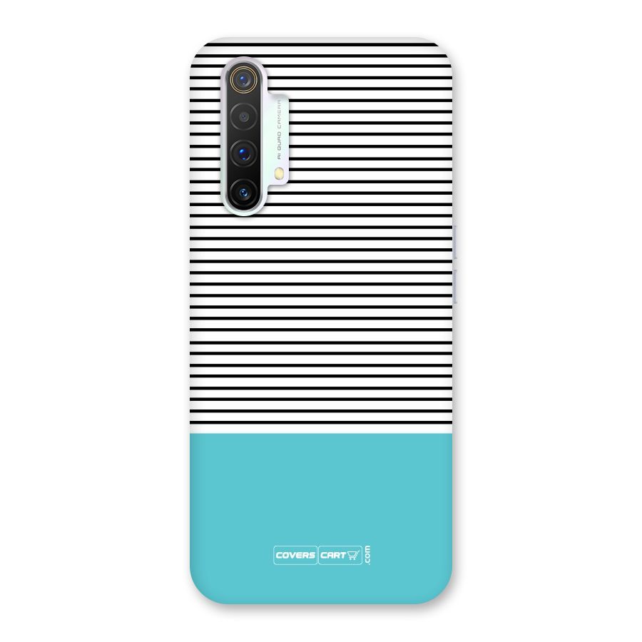 Deep Sky Blue Stripes Back Case for Realme X3 SuperZoom
