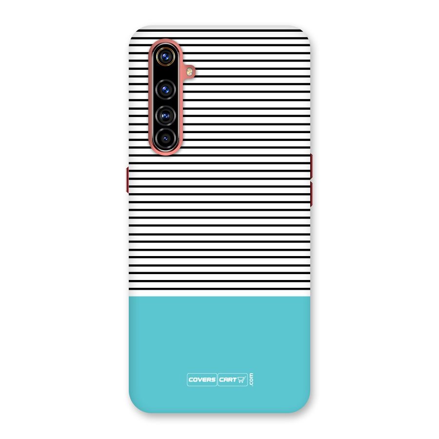 Deep Sky Blue Stripes Back Case for Realme X50 Pro
