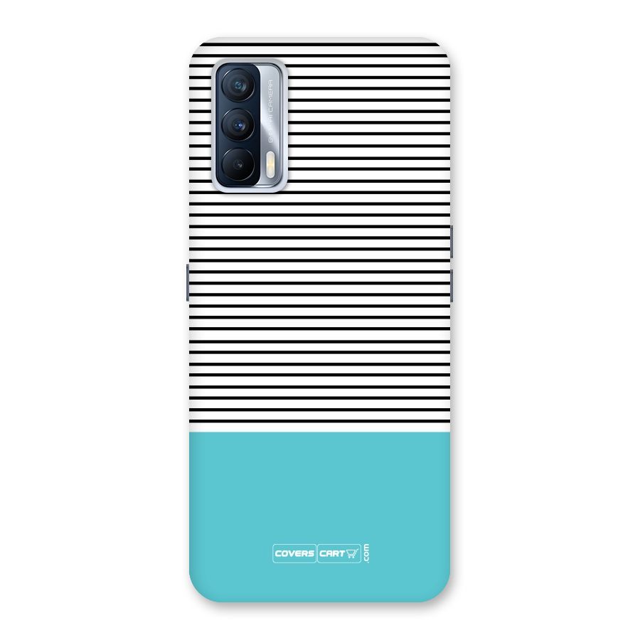 Deep Sky Blue Stripes Back Case for Realme X7