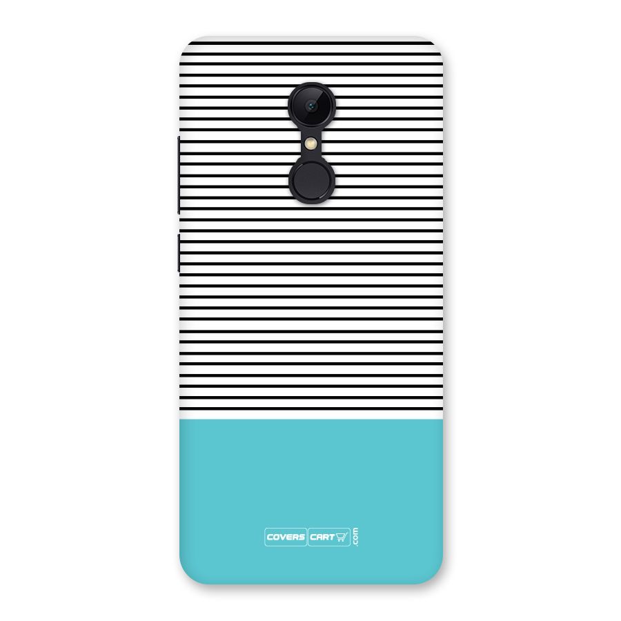 Deep Sky Blue Stripes Back Case for Redmi 5