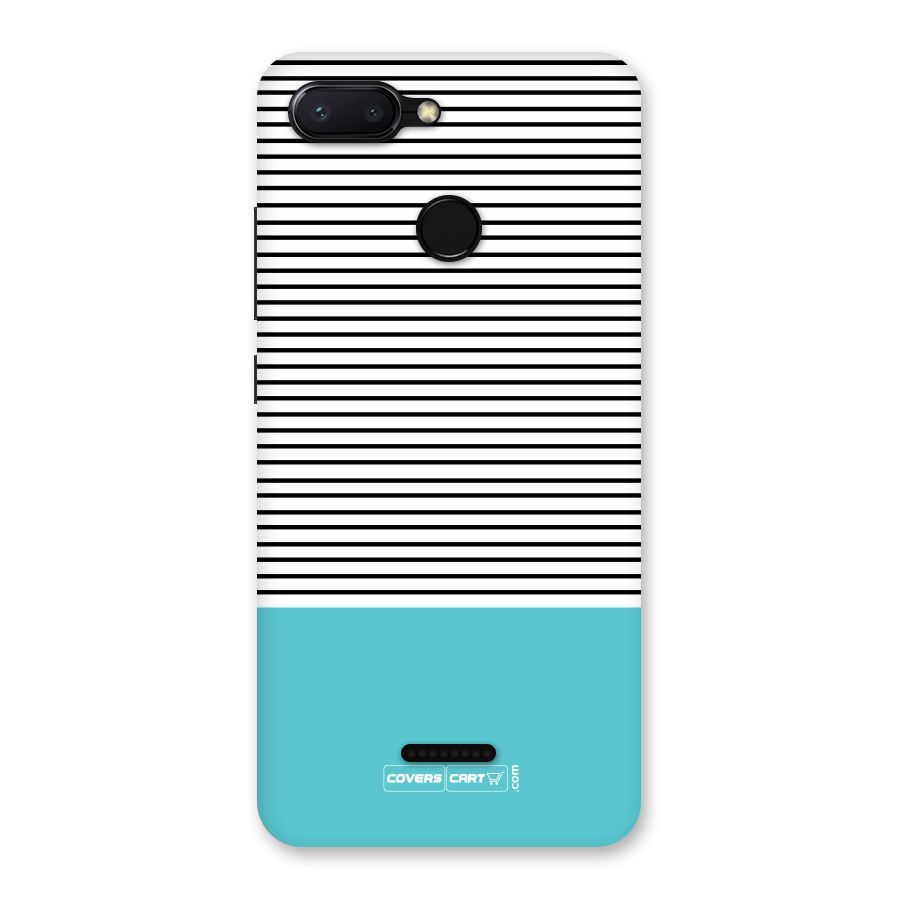 Deep Sky Blue Stripes Back Case for Redmi 6
