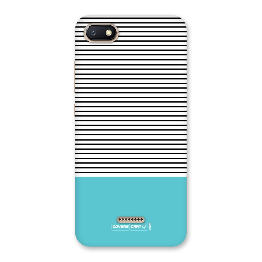 Deep Sky Blue Stripes Back Case for Redmi 6A