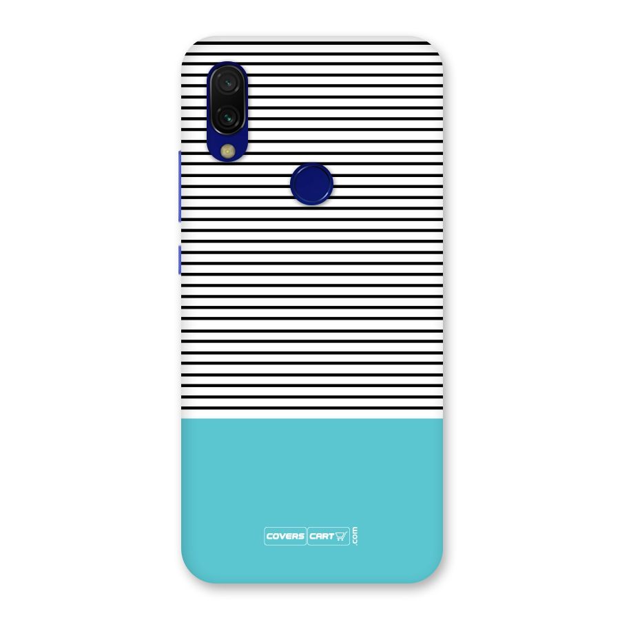Deep Sky Blue Stripes Back Case for Redmi 7