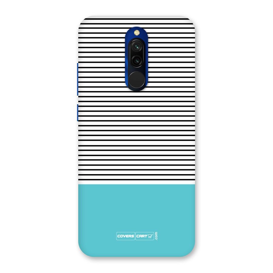 Deep Sky Blue Stripes Back Case for Redmi 8