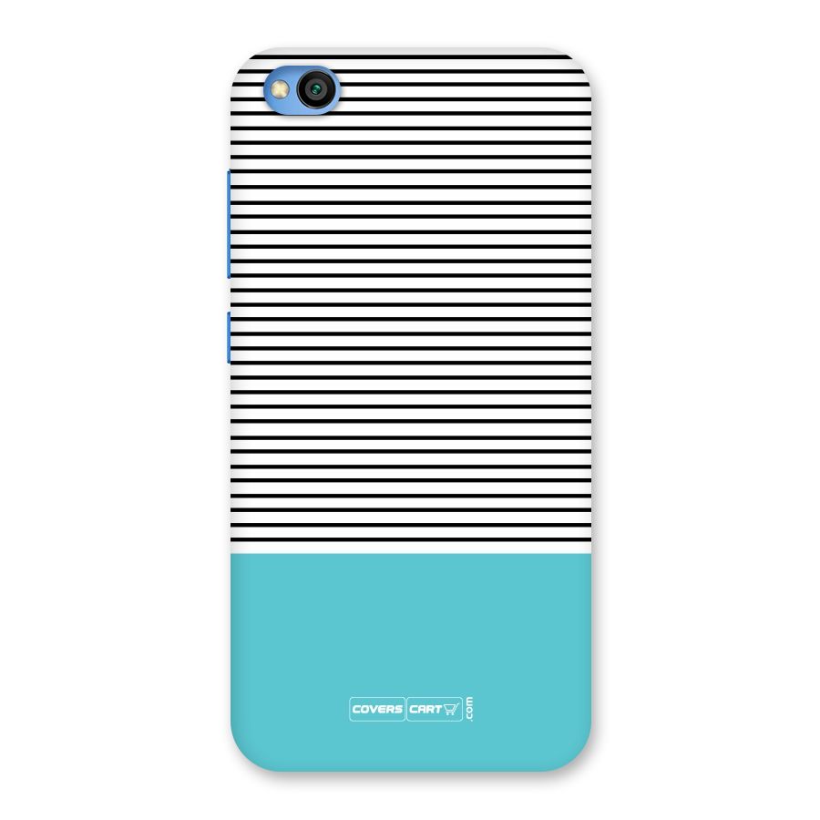 Deep Sky Blue Stripes Back Case for Redmi Go