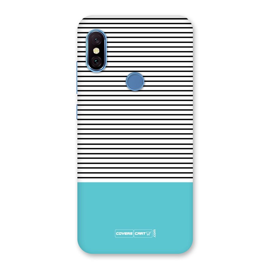 Deep Sky Blue Stripes Back Case for Redmi Note 6 Pro