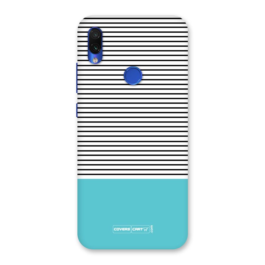 Deep Sky Blue Stripes Back Case for Redmi Note 7S