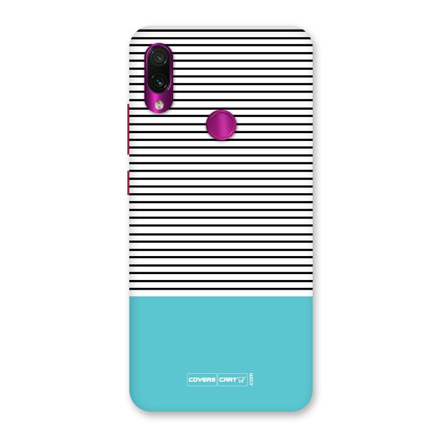 Deep Sky Blue Stripes Back Case for Redmi Note 7 Pro