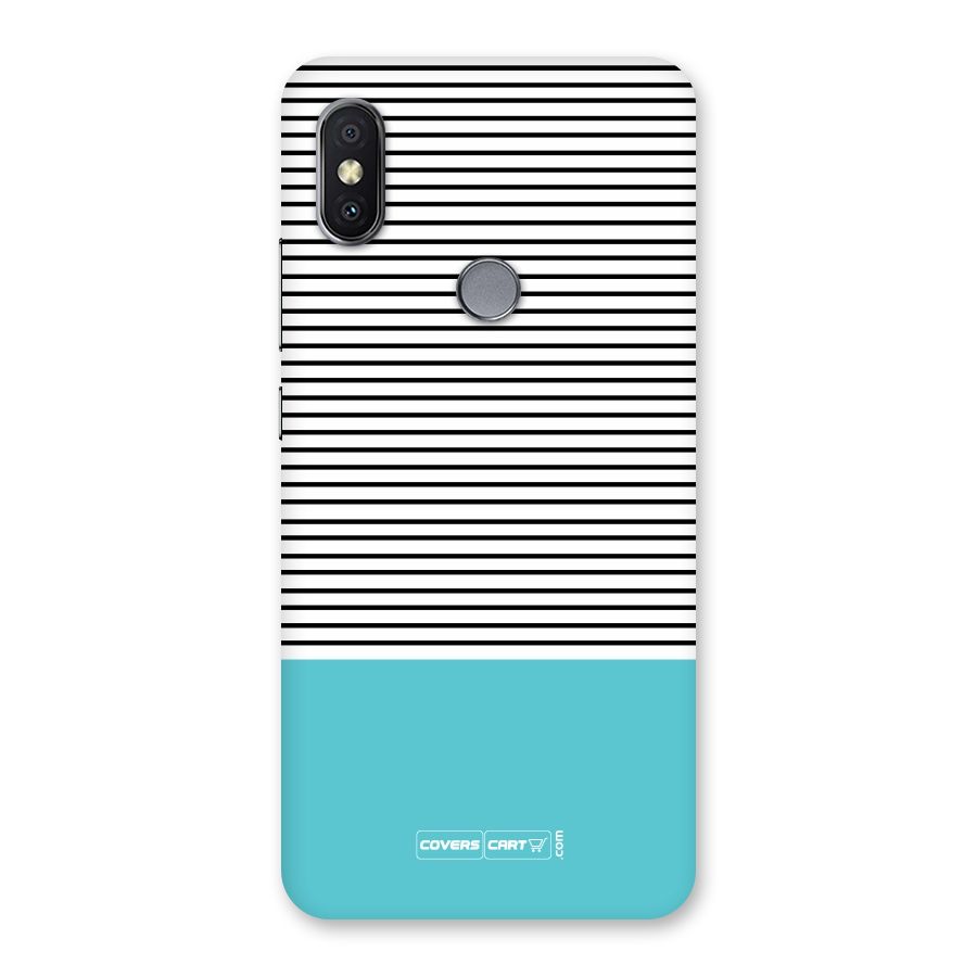 Deep Sky Blue Stripes Back Case for Redmi Y2